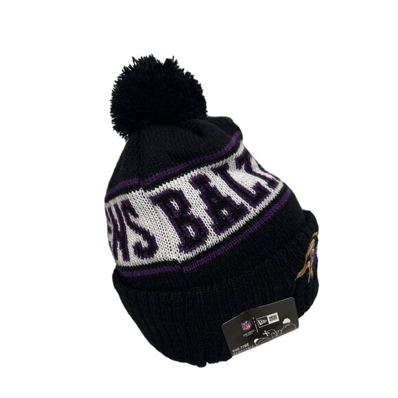 New Era Baltimore Ravens NFL On Field Removeable Pom Beanie Football Athleisure - Picture 8 of 8
